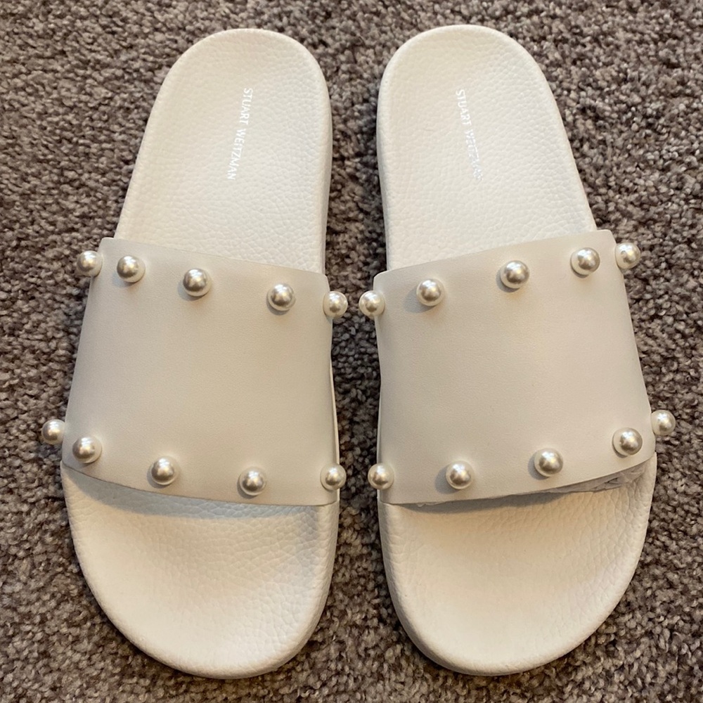 NIB Stuart Weitzman ‘Superstud’ Pool Slide